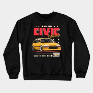 Civic EF Hatchback Crewneck Sweatshirt